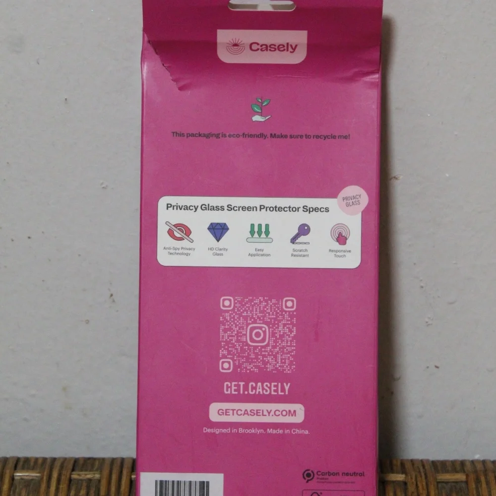 Casely Glass. Premium Tempered Glass Screen Protector.